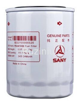 SANY Filtro de aceite 60197083/160605020034A, 60212875/160605020076B, B222100000494, B222100000551